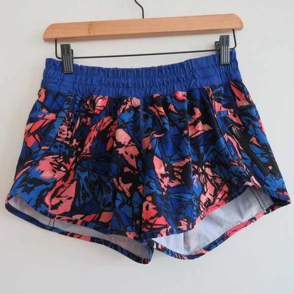 LULULEMON Tracker Short IV (4-way Stretch) Paint Storm Harbor Blue Multi / Black - Picture 3 of 13